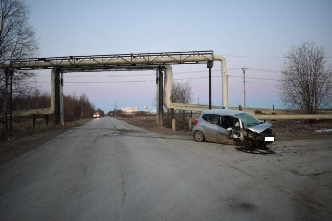 Наезд на опору трубопровода