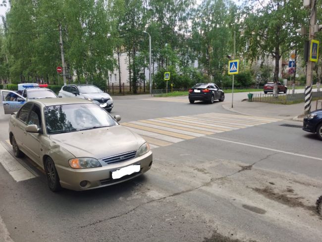На ул. Мира водитель Kia Spectra совершил наезд на девочку-велосипедиста
